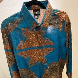 Just Cavalli Casual Men’s Shirt Made in Italy